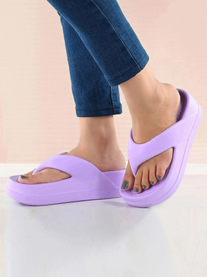 Layasa Women Slippers(Purple , 7)