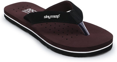 Skytrap Women Extra Soft Flat Ortho Care Orthopaedic Comfort Dr Women Flip Flops(Black , 8)