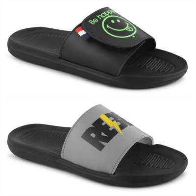 PERY-PAO Men Slides(Multicolor , 9)