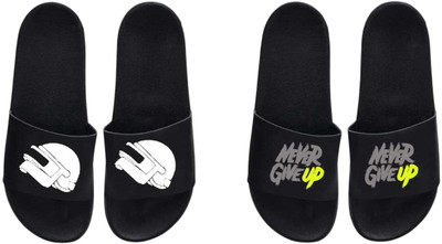 nvisan Men Slides(Grey, White , 10)