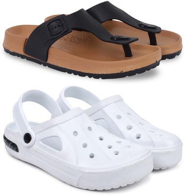 Pampy Angel Men Slippers(Beige, White , 6)
