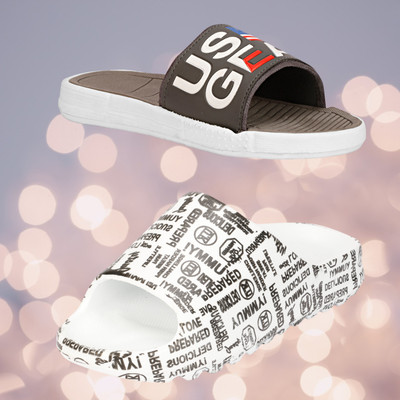 Genial Men Slides(Blue , 6)