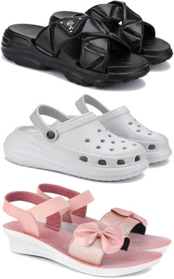 WINGSCRAFT Women Flip Flops(Pink , 8)