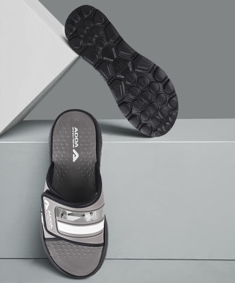 Adda Men Slides(Grey, Grey , 7)