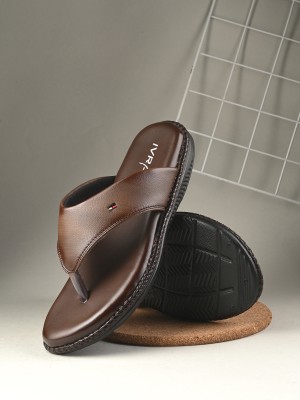 IVRAH Men Slippers(Brown , 9)