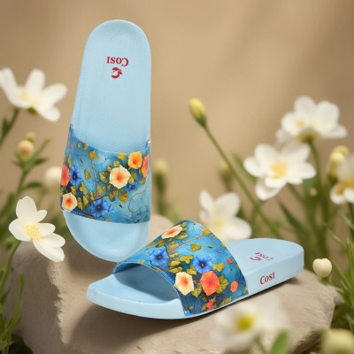 Cosi Women Slides(Blue , 8)