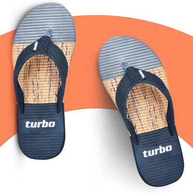 TURBO Men Flip Flops(Grey , 11)