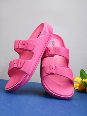 HRX by Hrithik Roshan Women Ultra-Lightweight & Flexible EVA Slip-On for All-Day Comfort Slides(Pink , 3)