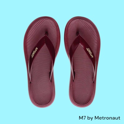 M7 By Metronaut Women Flip Flops(Maroon , 8)