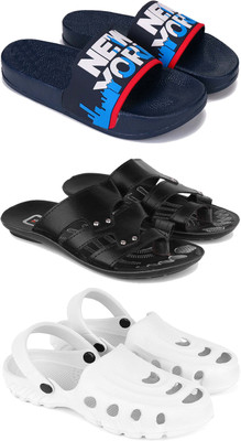 Pennen Men Slippers(White , 9)