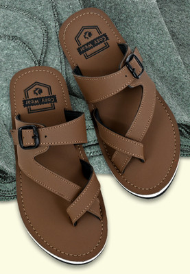 Cozy Wear Men Slippers(Brown , 7)