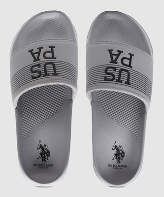 U.S. POLO ASSN. Men Slides(Grey , 7)