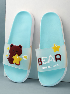 Pampy Angel Women Women Classic, Lightweight, Ultra cushion, Trendy Flipflops, Slipper, Slides Slides(Blue , 6)