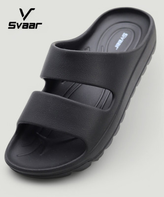 Svaar Men NewlyLaunch|Classic Soft|Cushion|Comfortable|Premium|Stylish Slides(Black , 10)