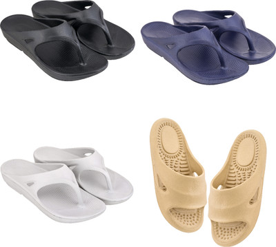 Feel alive Men Slippers(Multicolor , 9)