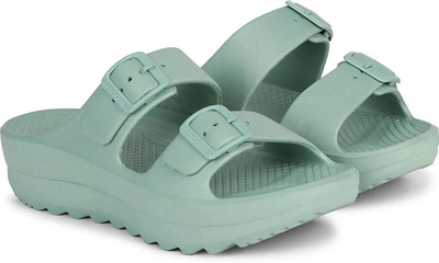 Aqualite Women Slides(Green , 8)