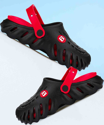 BERSACHE Men Flip Flops(Red , 9)