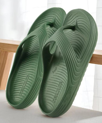 RED TAPE Men Flip Flops(Olive , 9)