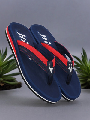 Hirolas Men Flip Flops(Red , 9)