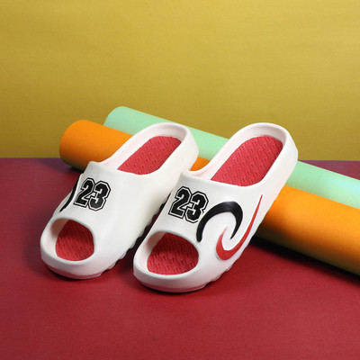 LR Comfort Choice Men Stylish Treding Light Weight Comfortable Waterproof Slides for men Slides(Red, White , 6)