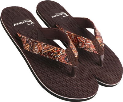 house of common Women Slides(Brown , 6)