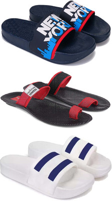 Pennen Men Slippers(White , 7)