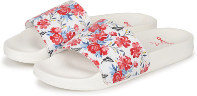 yoho Women Tropica Printed Comfortable Women Slides Stylish & Waterproof | Ladies Slippers Slides(Multicolor , 5)