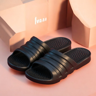 ventus Men Flip Flops(Black , 9)