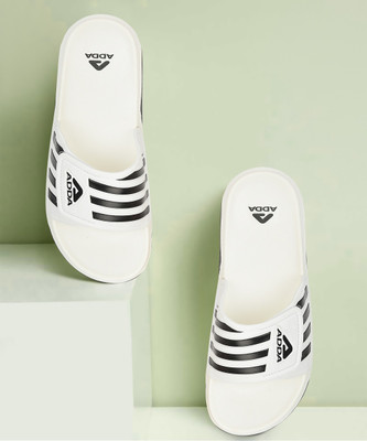 Adda Men Slides(White , 9)