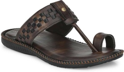 Lorence Fashion Hub Men Slippers(Brown , 7)