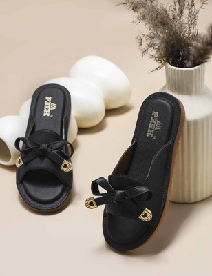 PEEK Women Flats(Black , 7)