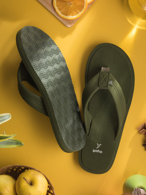 yoho Men Bubbles Ortho Soft and comfortable Slippers(Olive , 8)