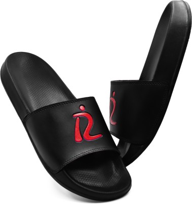 RADDZ SPORTS Men Slides(Black , 8)