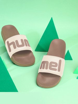 HUMMEL Men Slides(Brown , 6)
