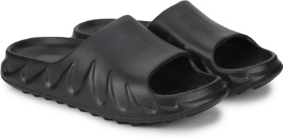 D-SNEAKERZ Men Slides(Black , 7)