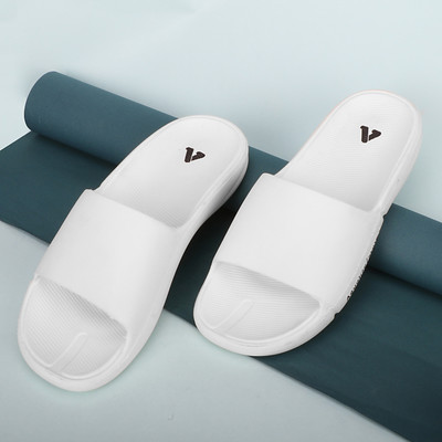 Aqualite Men Anti-Skid Slides(White , 9)