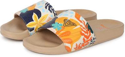 yoho Women Tropica Printed Comfortable Women Slides Stylish & Waterproof | Ladies Slippers Slides(Multicolor , 4)