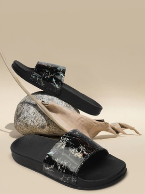 Colo Women Slides(Black , 8)