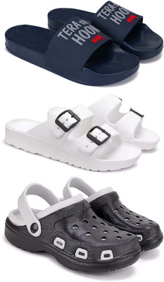 DRACKFOOT Men Slides(Grey , 9)