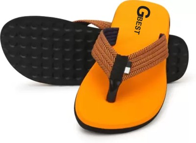 G Best Men Flip Flops(Orange 9)