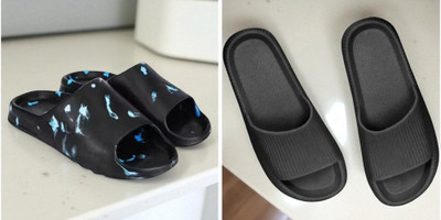 Shoepro Men Slides(Black , 10)