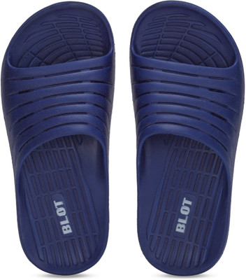 Paragon Men Slides |Lightweight Slipper|Water Resistant|Comfortable Slides(Blue , 7)