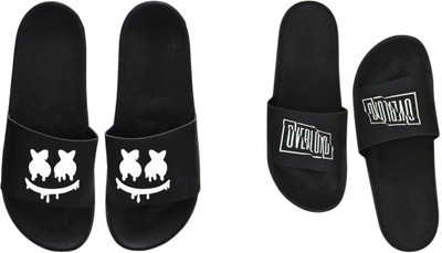nvisan Men Slides(White, White , 8)