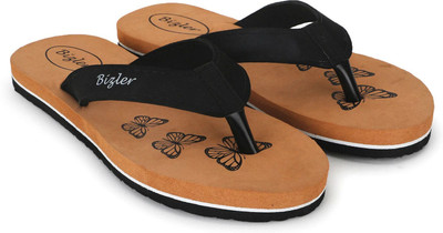 BIZLER Women EVA|Ultralightweight|Premium|Comfort|All Season Flip Flops(Brown , 6)