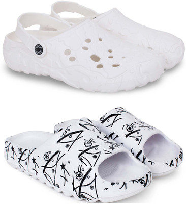 Kapani Fashion Men Slippers(White , 6)