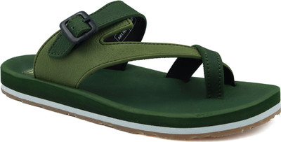 TREKIVA Men Premium Slippers Trendy Comfortable Flexible & Durable, Anti-Skid| TR-T0201 Slippers(Olive , 8)