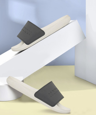 Neemans Men Slides(Grey, White , 7)