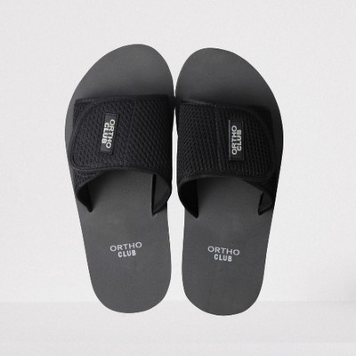 ORTHO CLUB Men Flip Flops(Grey , 10)