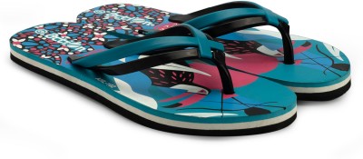 ACTION MILANO Women Flip Flops(Green , 4)