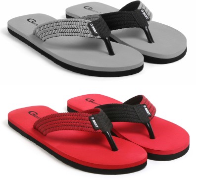 G Best Men Flip Flops(Multicolor , 9)